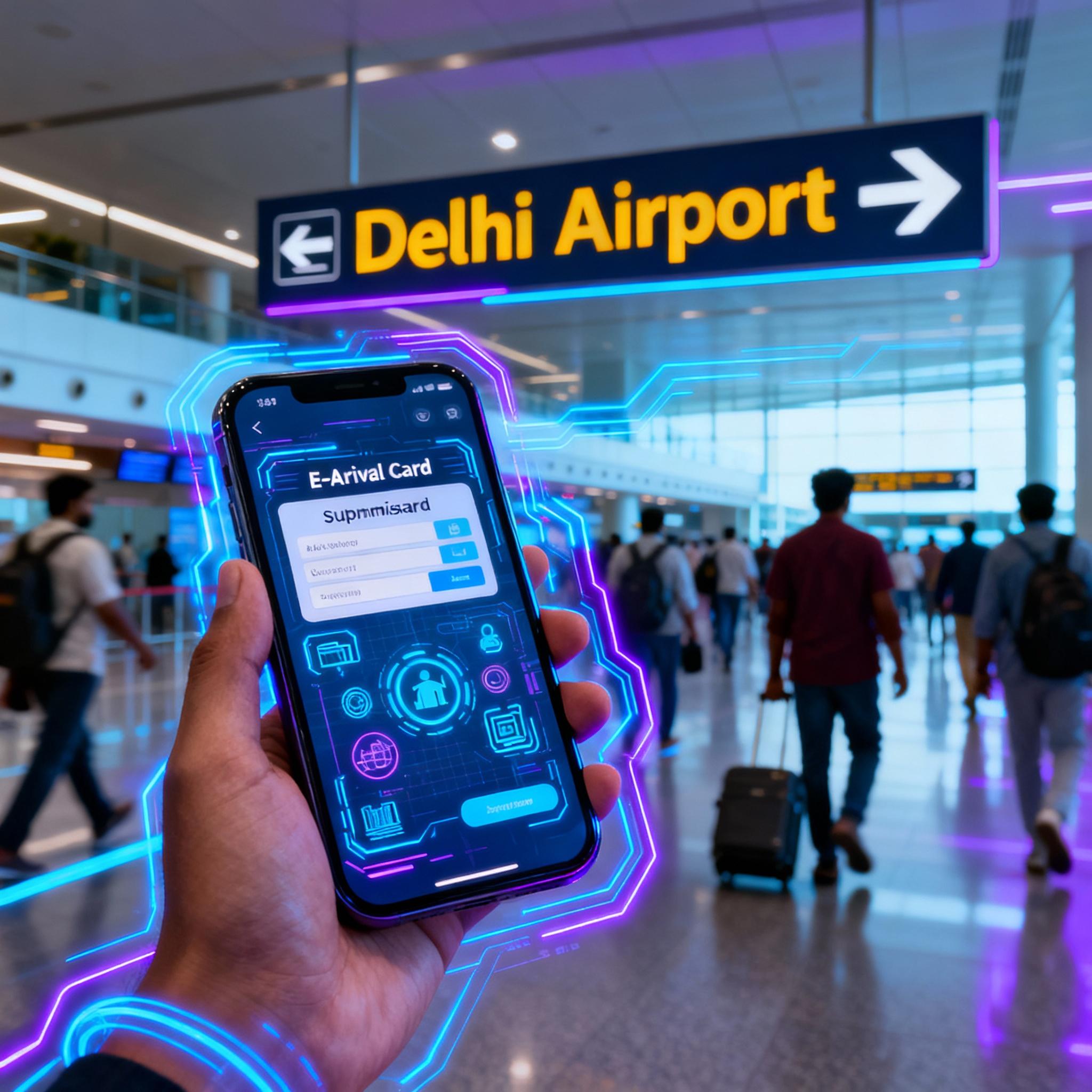 Delhi Airport Launches E-Arrival Cards for Foreigners: A New Era of Hassle-Free Travel