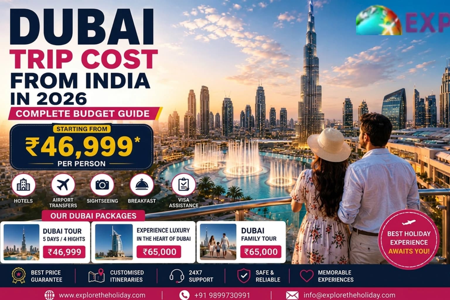 Dubai Trip Cost from India in 2026: Complete Budget Guide for Families & Couples