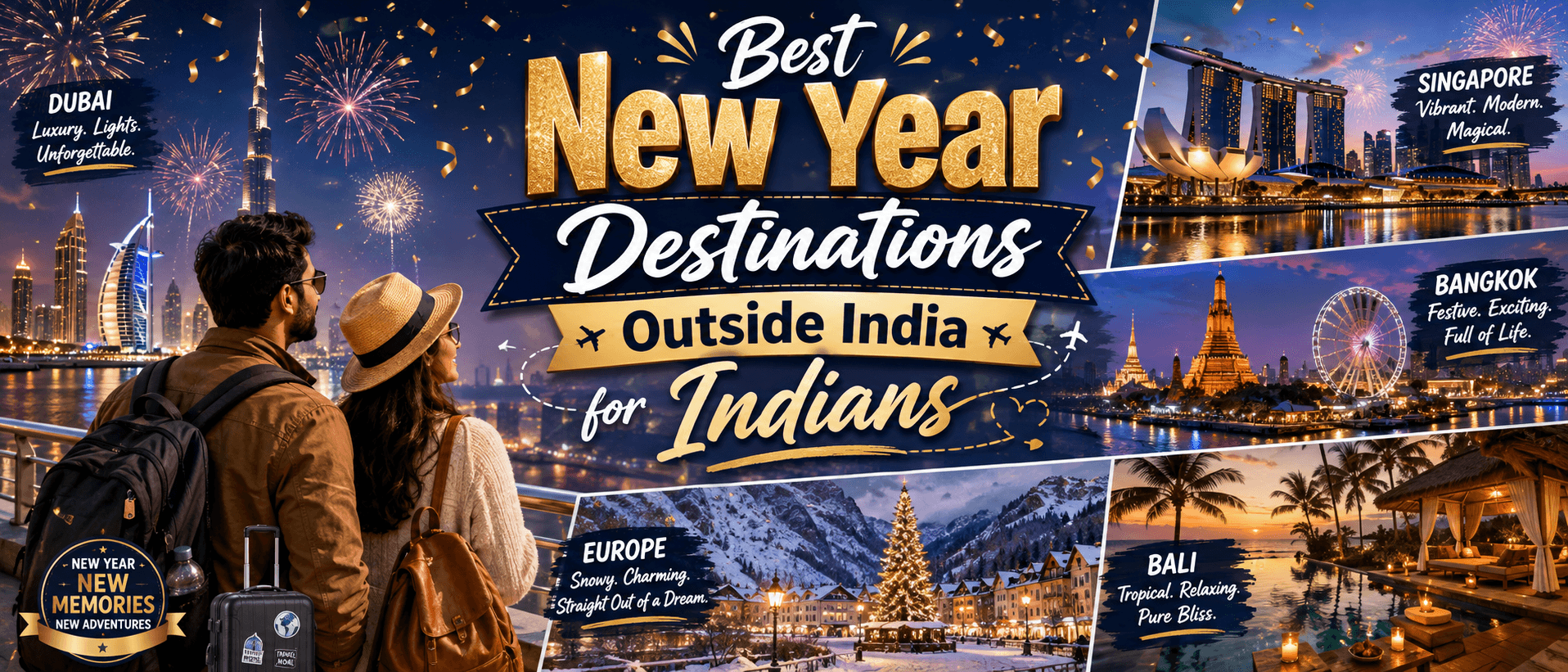 Best New Year Destinations Outside India for Indians